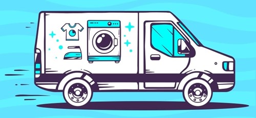 Pickup And Delivery Laundry Van Min Min